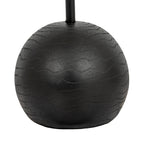 Forge Black Cannon Floor Lamp With Hessian Shade – view 5