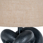 Knot Metal Knot Table Lamp With Hessian Shade