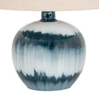 Ocean Blue Squat Glass Table Lamp – view 4