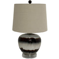 Umberlight Shadows Squat Table Lamp With Linen Shade – product view