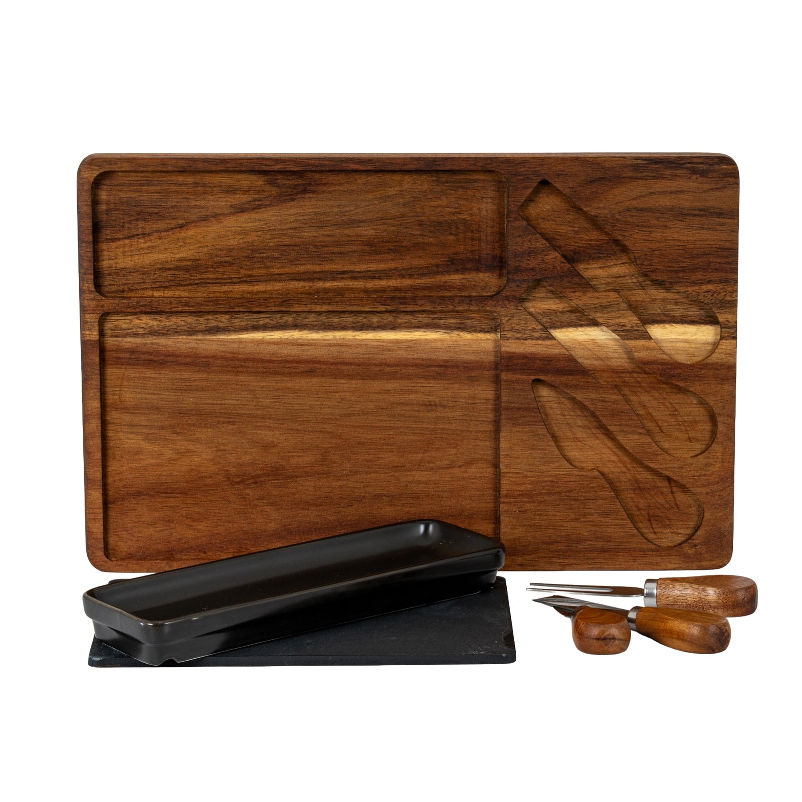 Acacia & Slate Cheese Serving Board Set – view 3