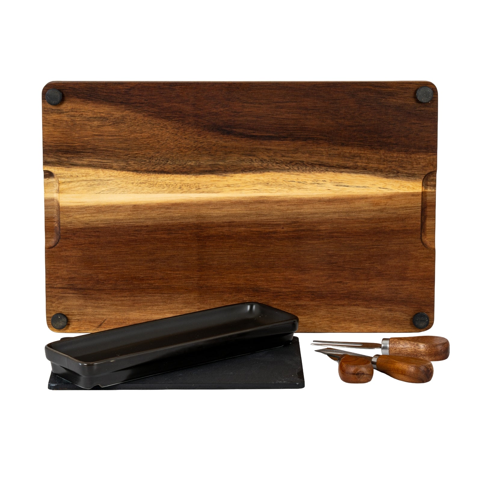 Acacia & Slate Cheese Serving Board Set – view 4