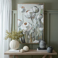 Poppy Heads Hand Painted Canvas in Frame – product view