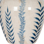 Indigo Inkleaf Small Ceramic Vase