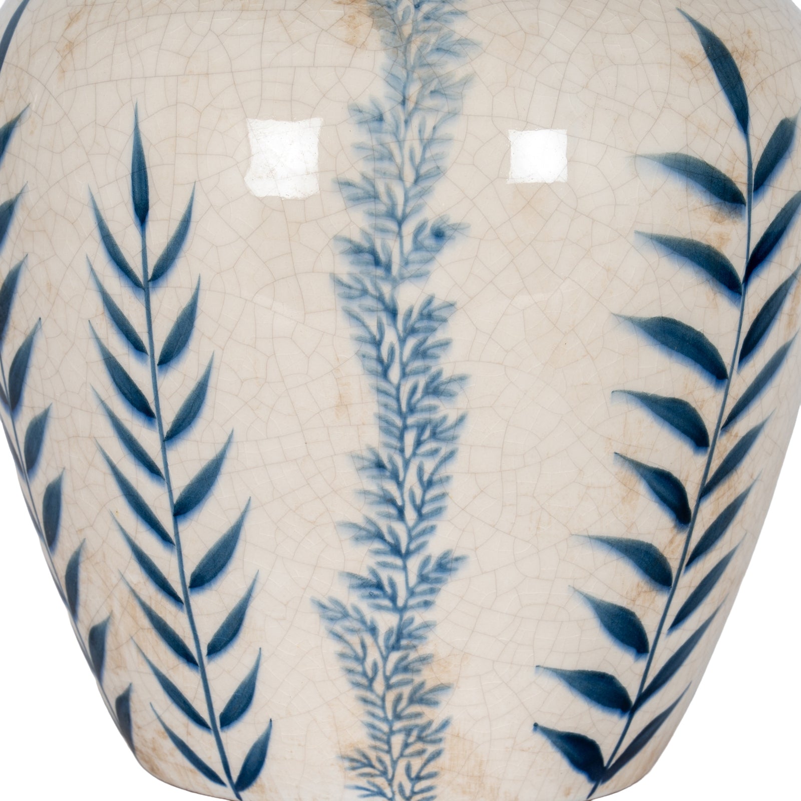 Indigo Inkleaf Small Ceramic Vase