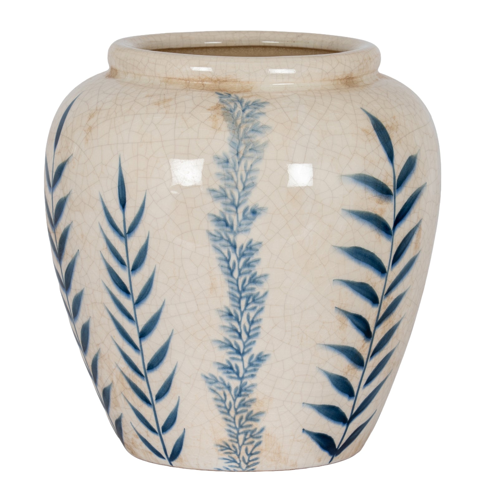 Indigo Inkleaf Small Ceramic Vase Product Image