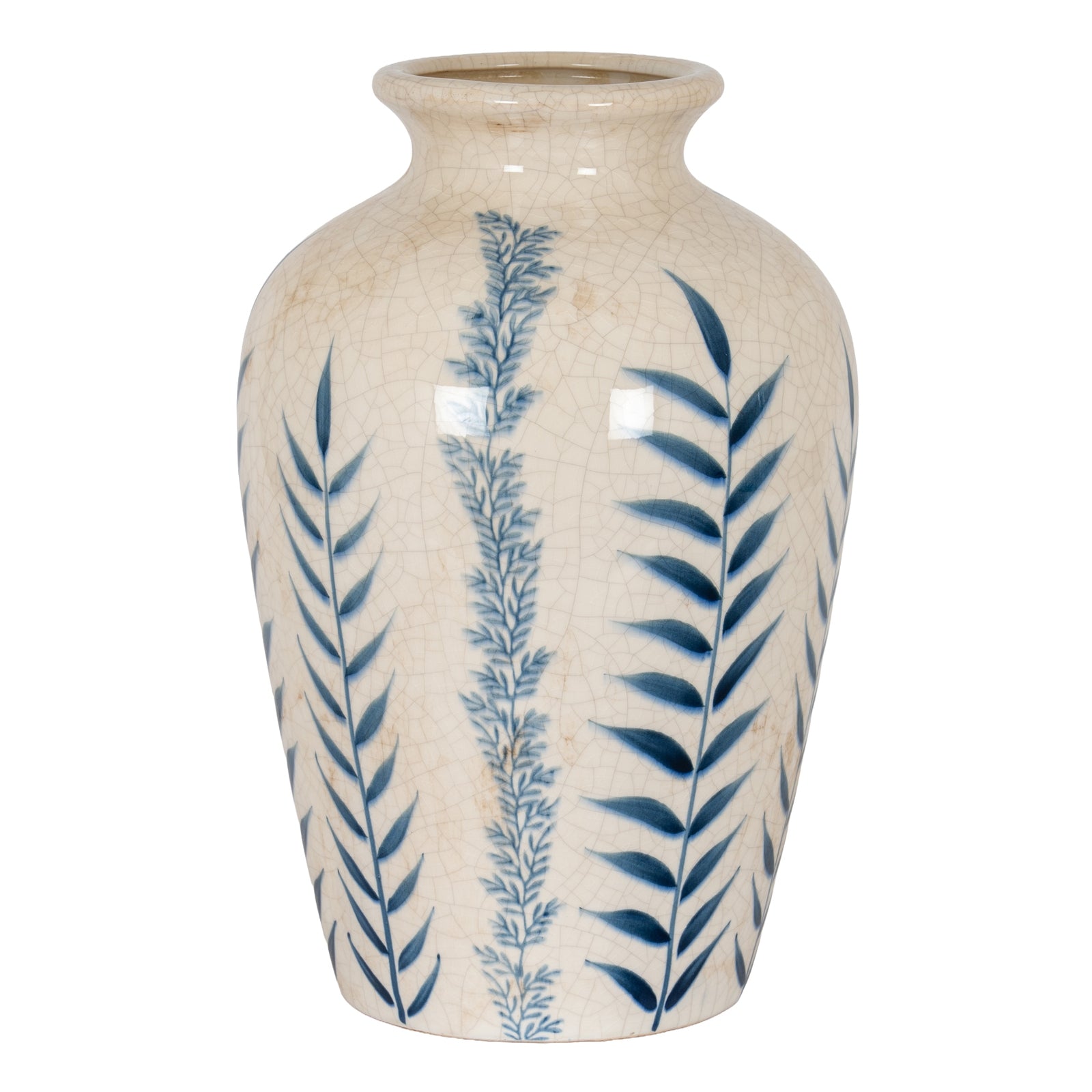 Indigo Inkleaf Ceramic Vase Product Image