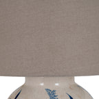 Indigo Inkleaf Ceramic Pot Lamp