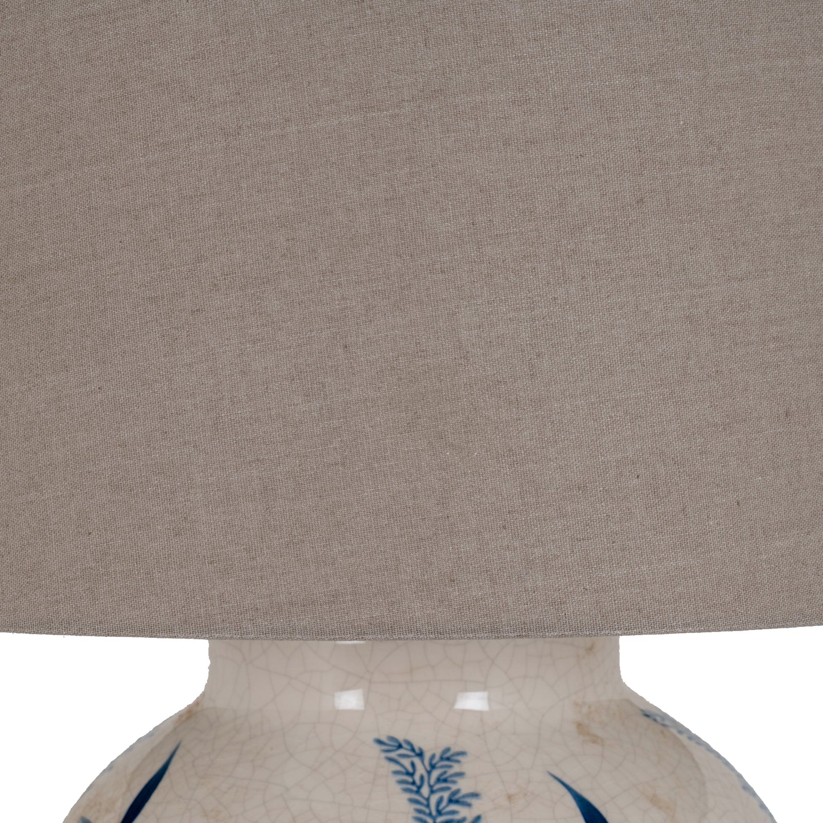 Indigo Inkleaf Ceramic Pot Lamp