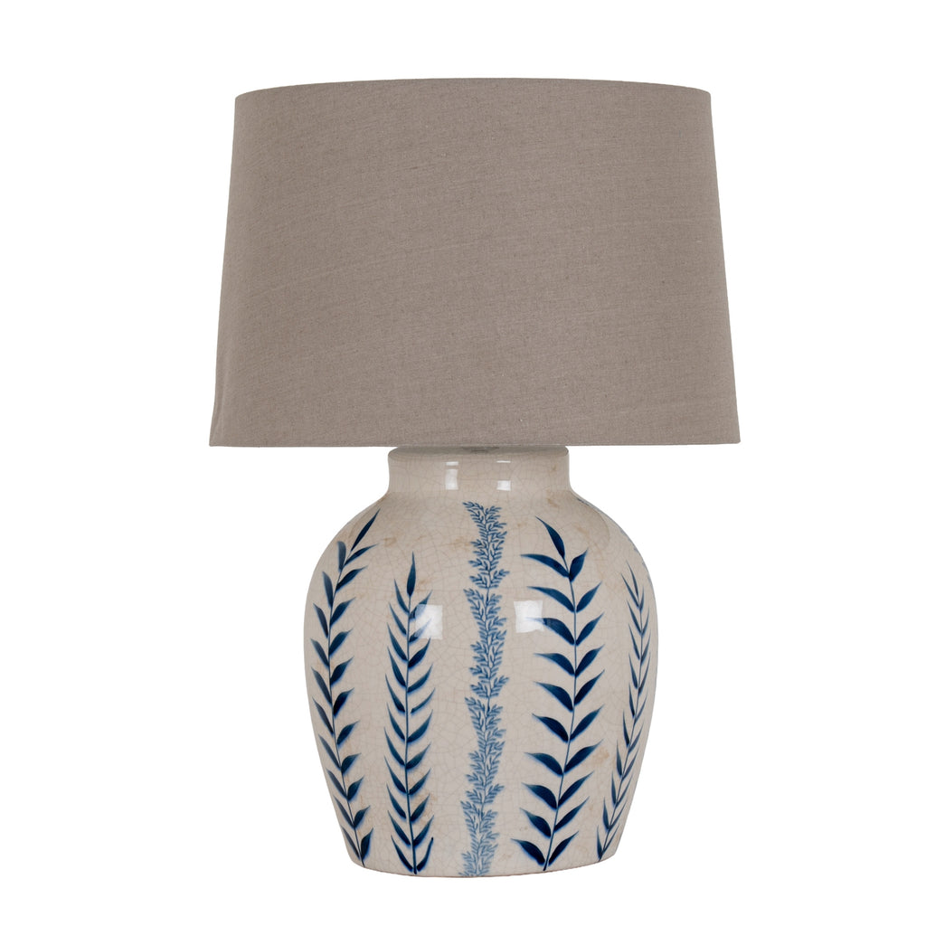 Indigo Inkleaf Ceramic Pot Lamp Product Image