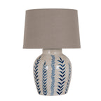 Indigo Inkleaf Ceramic Pot Lamp Product Image