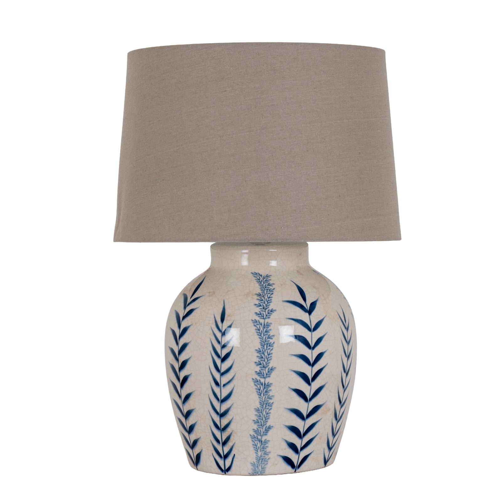 Indigo Inkleaf Ceramic Pot Lamp Product Image