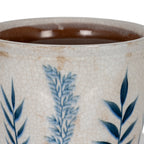 Indigo Inkleaf Small Ceramic Vase Planter