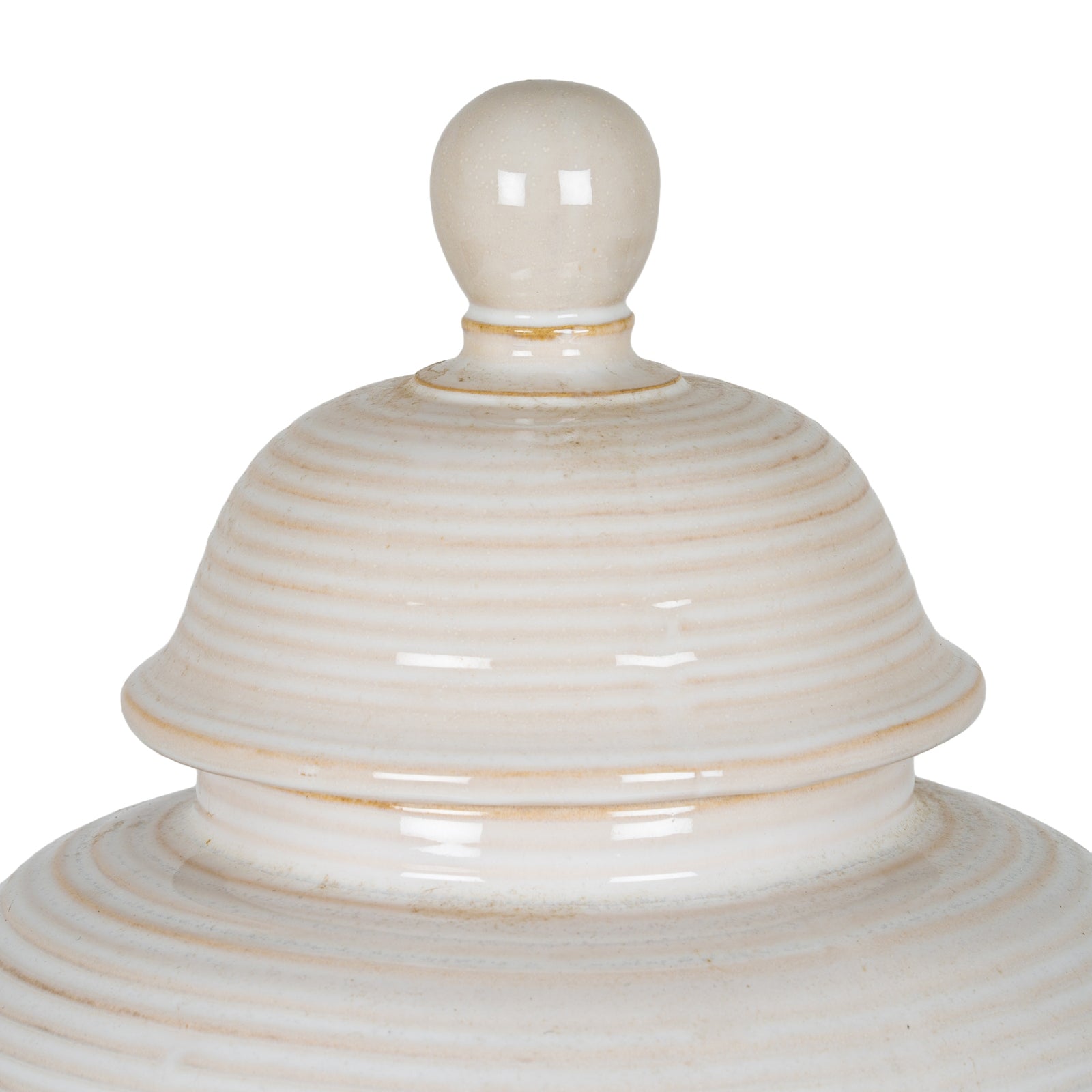 Sorrel Lidded Ceramic Ginger Jar – view 3