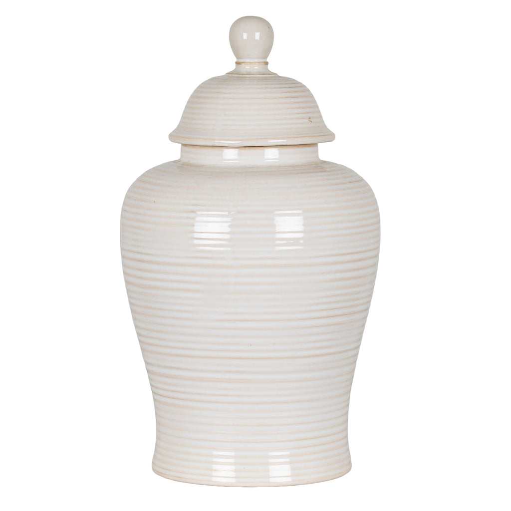 Sorrel Lidded Ceramic Ginger Jar – product view