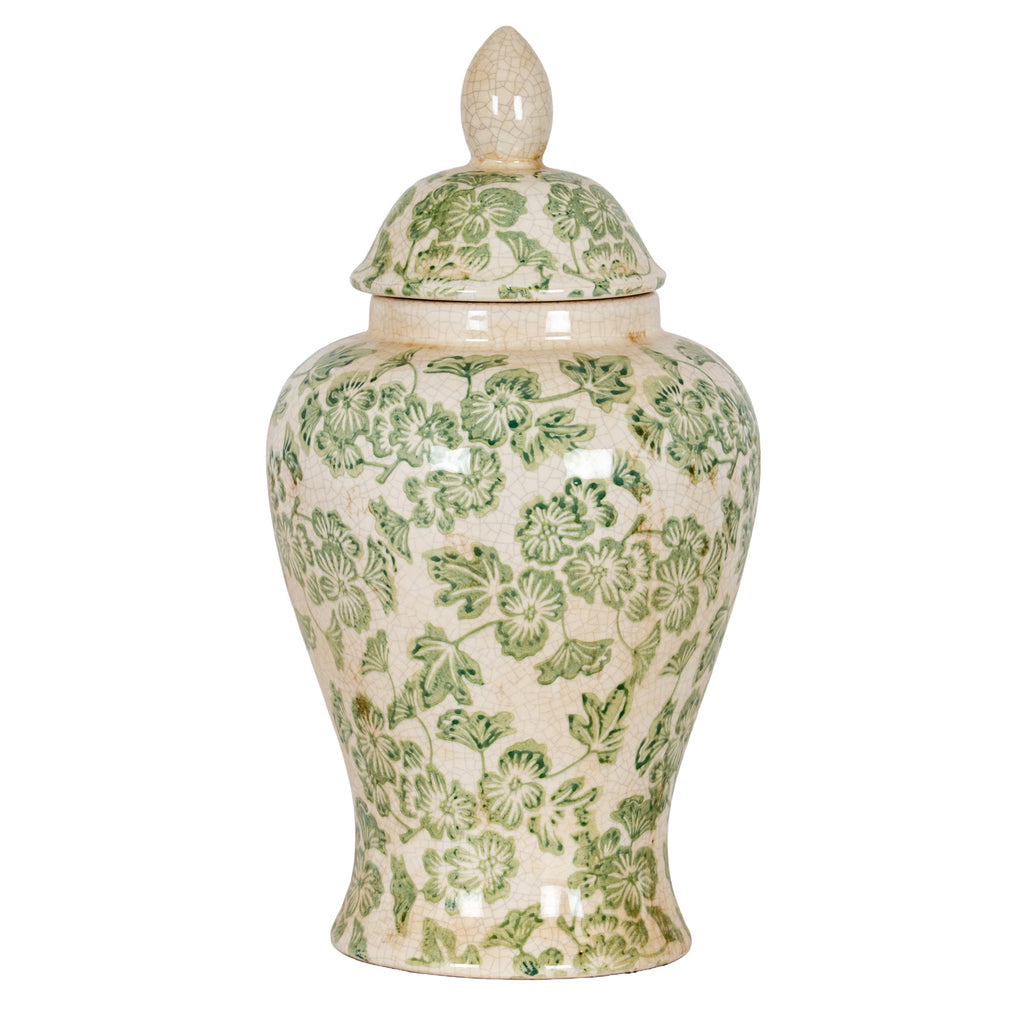 Fern & Bloom Ceramic Ginger Jar Product Image