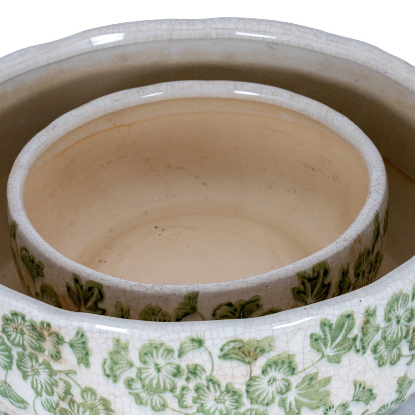 Fern & Bloom Large Ceramic Bowl Pot