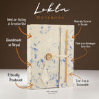 Notebook Medium Lokta paper Lokta-Mixed-Blue-Cotton-Notebook Product Image