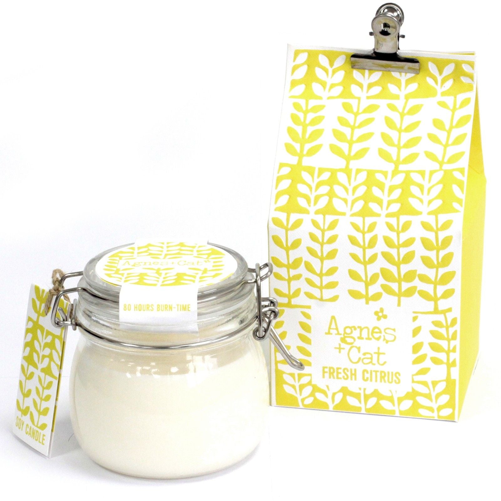 Agnes + Cat Soy Wax Agnes + Cat Kilner Jar Candle - Fresh Citrus Product Image