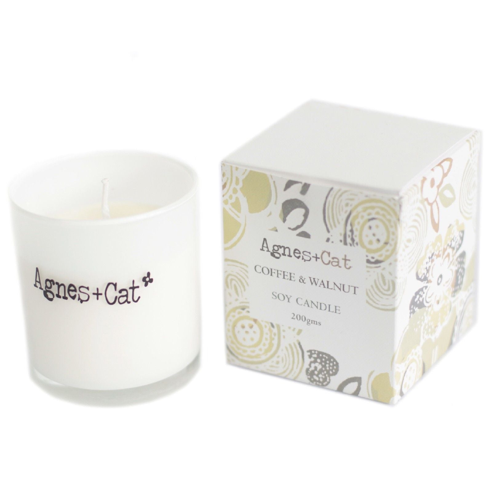 Agnes + Cat Soy Wax Agnes + Cat Votive Candle - Coffee and Walnut Product Image