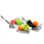 Coconut Coconut Leaf Coconut Leaf Fruit Bowl Set - Whitewash