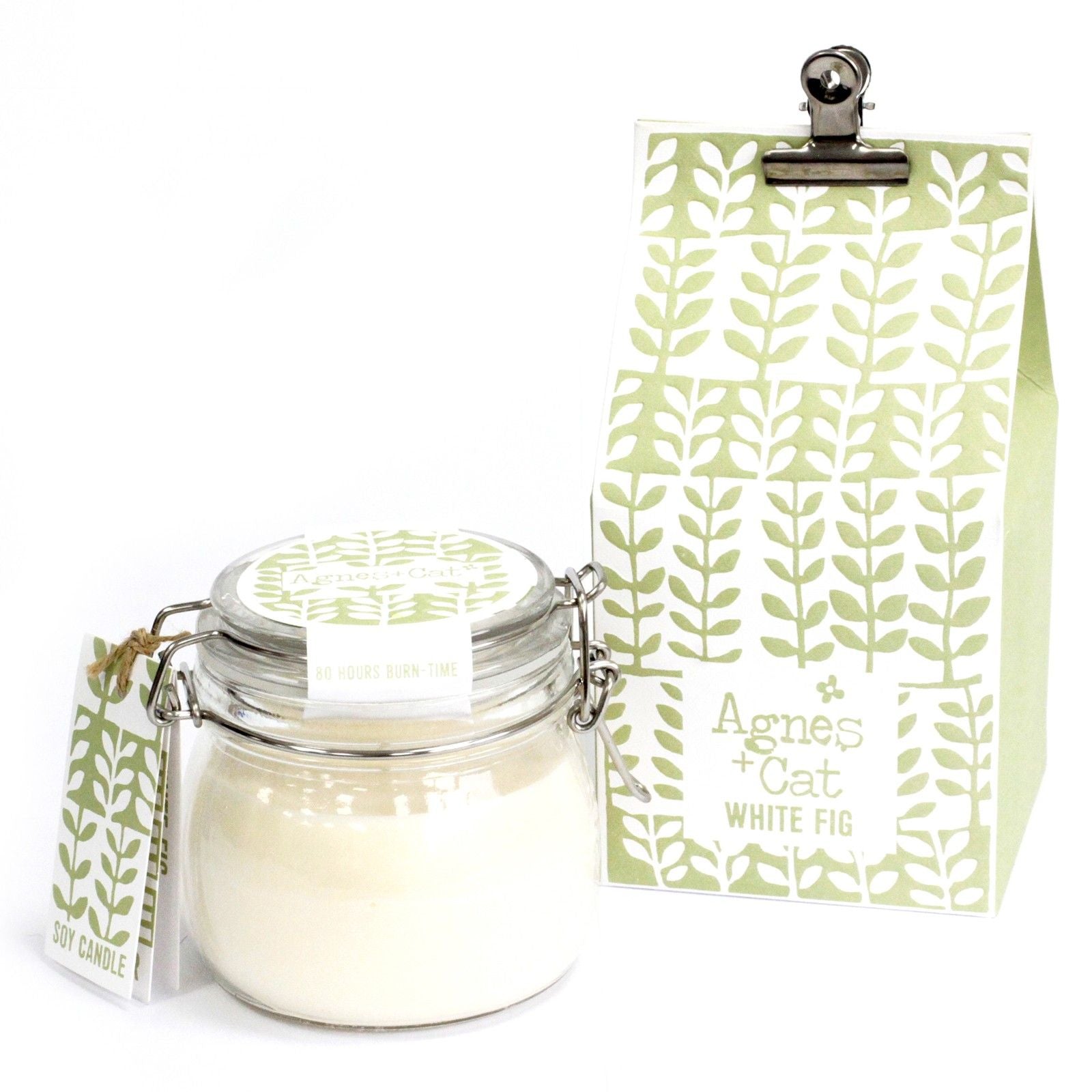 Agnes + Cat Soy Wax Agnes + Cat Kilner Jar Candle - White Fig Product Image