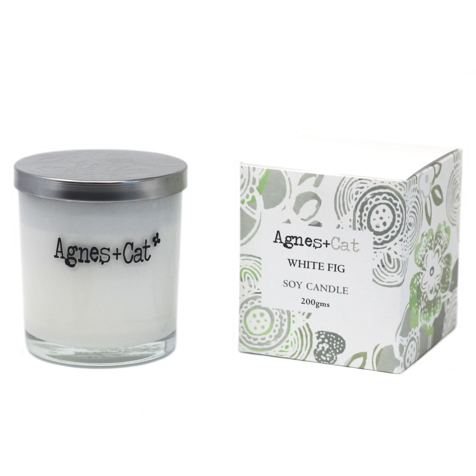 Agnes + Cat Votive Soy Wax Candle - White Fig