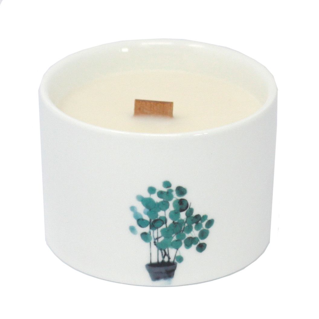 Botanical Candles Medium Ceramic Med Botanical Candles - Mullberry Harvest