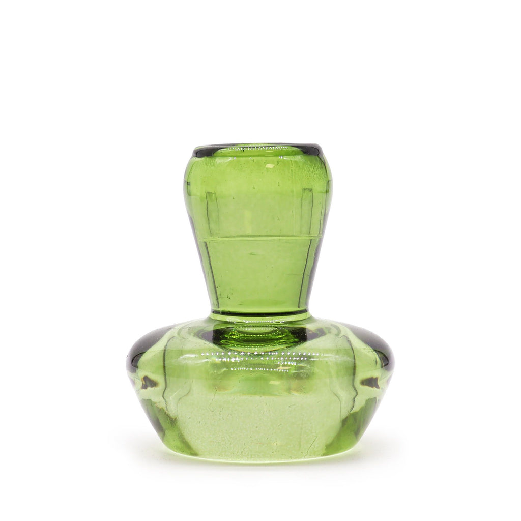 Tealight pressed glass Mushroom Flip Dinner Candle / Tealight Holder - Garden Jade Product Image