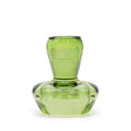 Tealight pressed glass Mushroom Flip Dinner Candle / Tealight Holder - Garden Jade Product Image