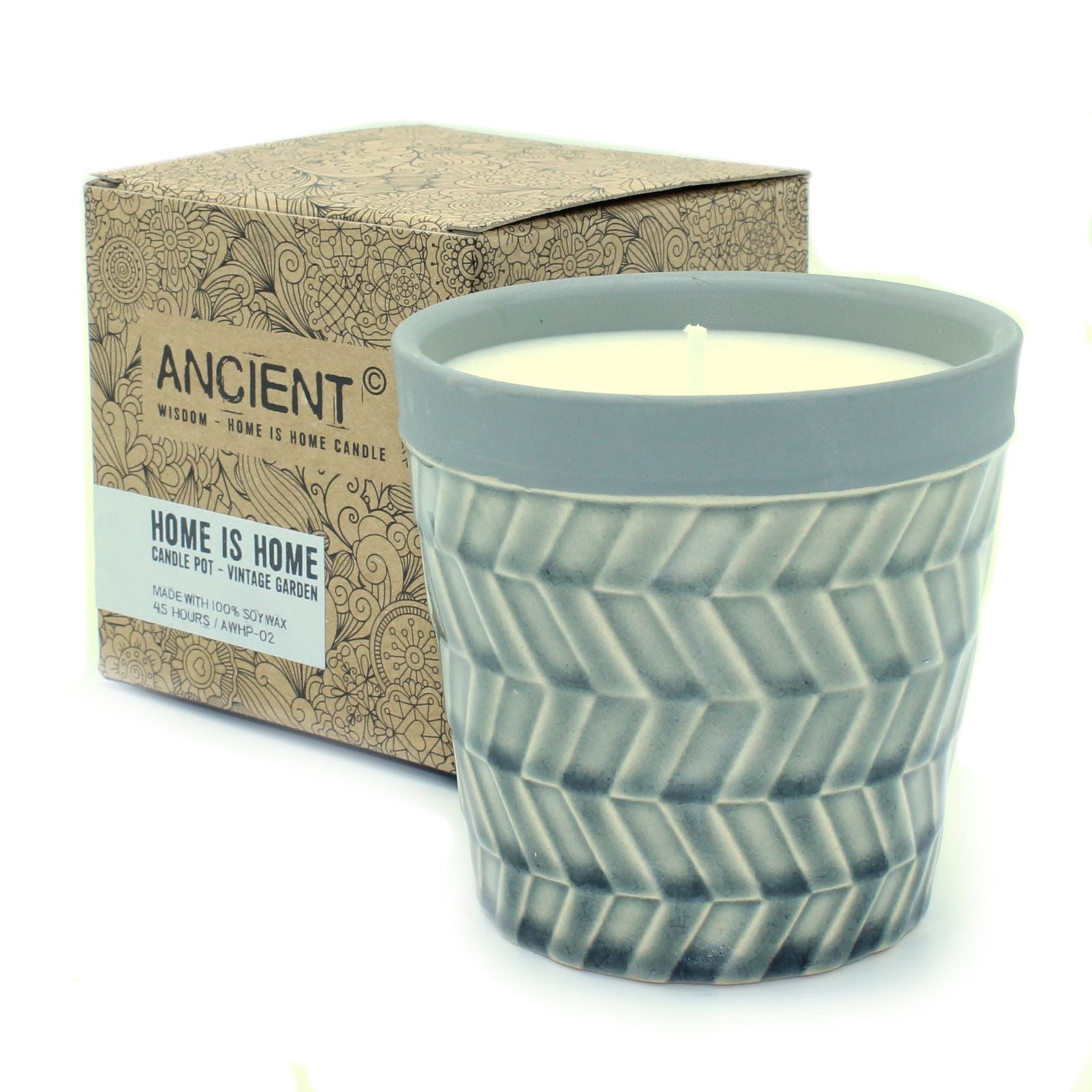 Candle Pot Soy Wax Home is Home Candle Pots - Vintage Garden