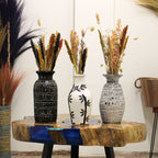 Bamboo Ceramic Straight Vase
