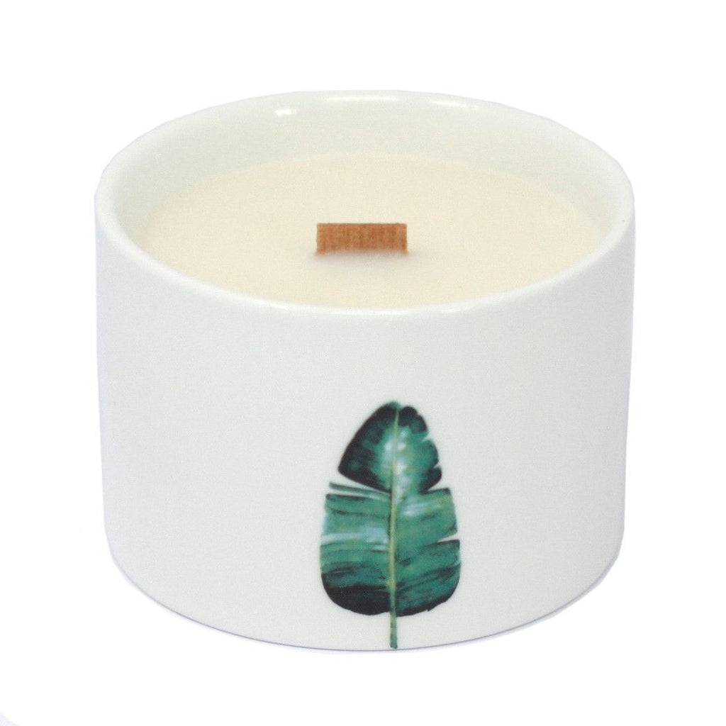 Botanical Candles Medium Ceramic Med Botanical Candles - Lemon Honeysuckle
