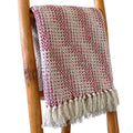 Throw Cotton Boho Comfort Throws - Ruby Two Tone Product Image