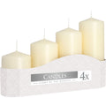 Candle parafin wax Pillar Candles Set of Four Product Image