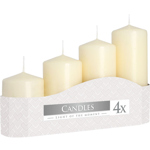 Candle parafin wax Pillar Candles Set of Four Product Image