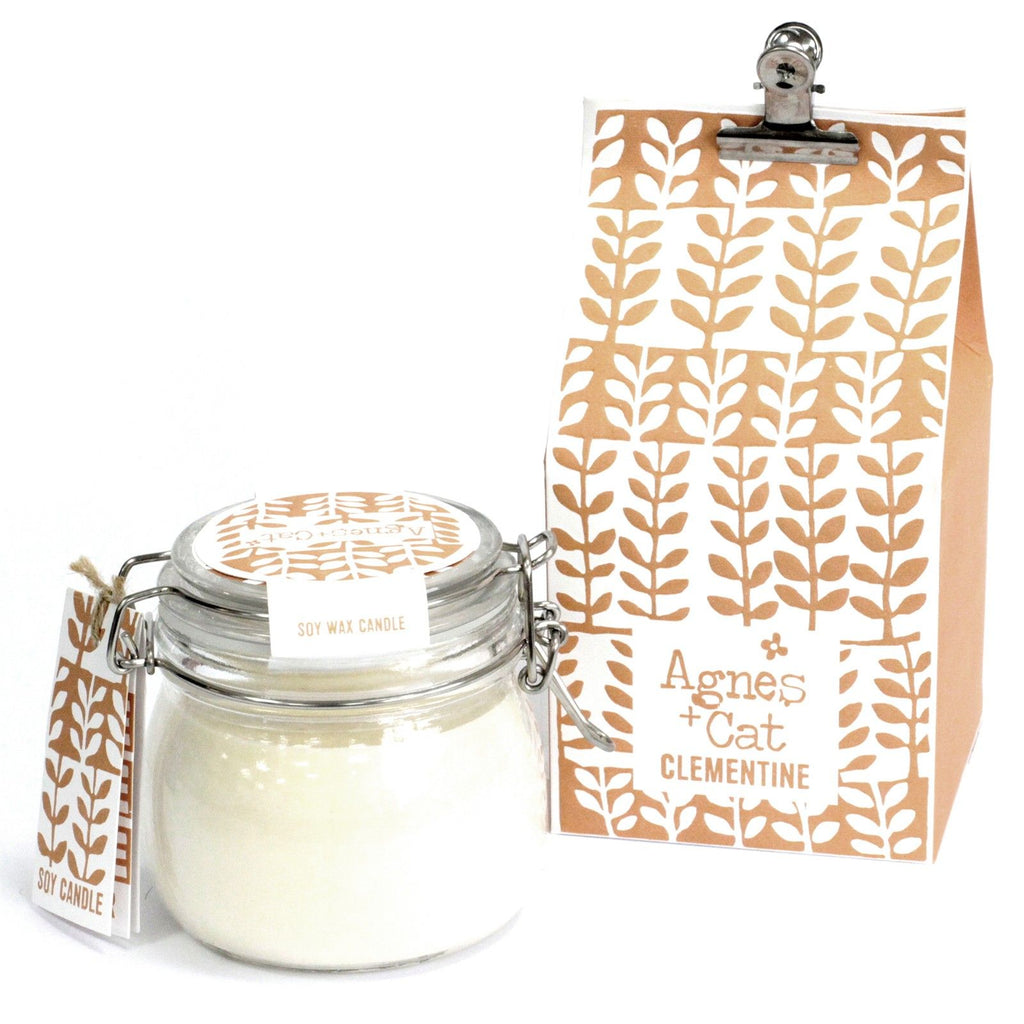 Agnes + Cat Kilner Jar Candle – 400ml - Clementine