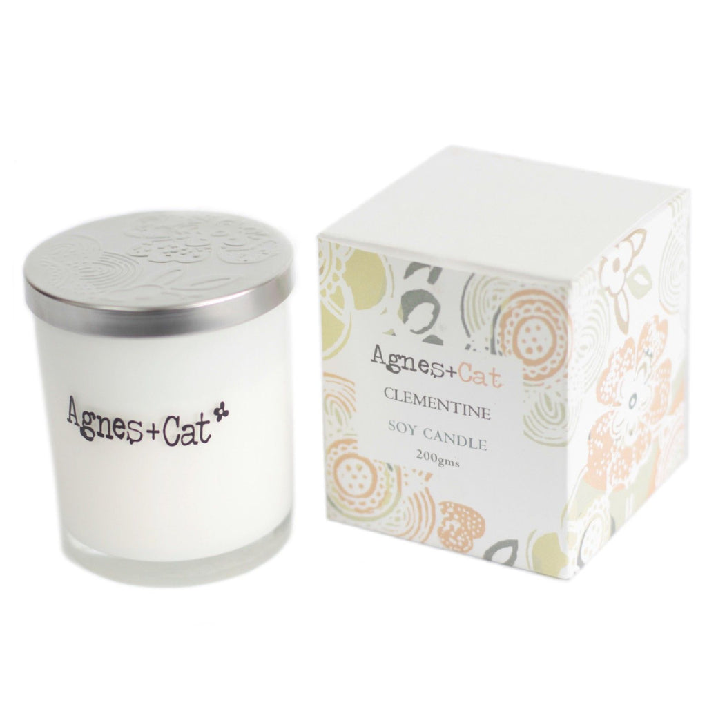 Agnes + Cat Votive Soy Wax Candle - Clementine