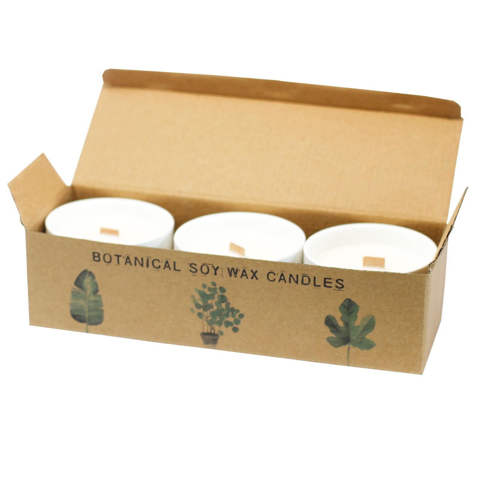 Botanical Candles Large Ceramic Large Botanical Candles - Marsh Viola