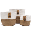 Cotton Rope-Storage-Baskets-White Set of Three Product Image