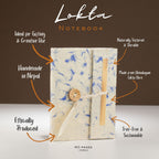 Notebook Mini Lokta paper Lokta-Mixed-Blue-Cotton-Notebook
