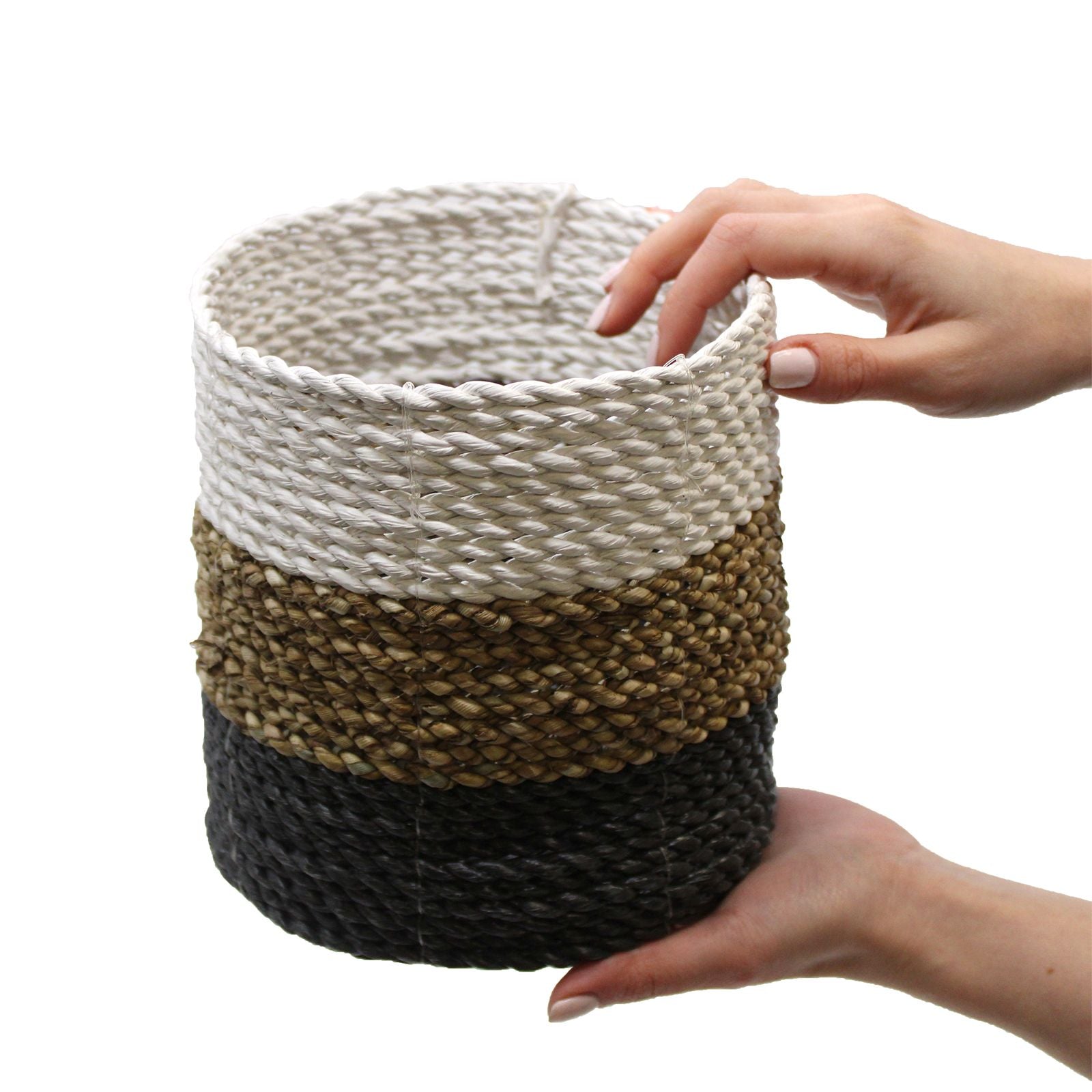 Seagrass Basket Set Natural White