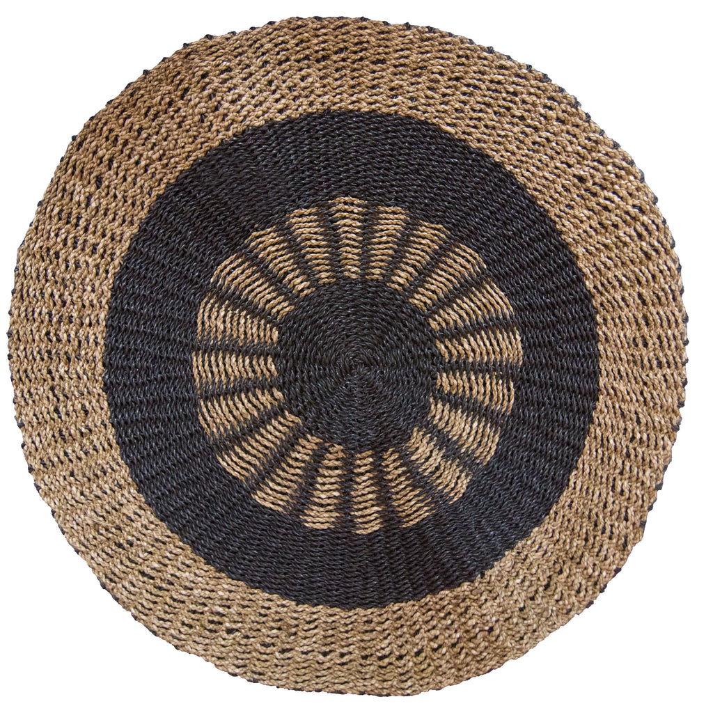 Seagrass Round Seagrass-Black-Tan-Sun-1m Product Image