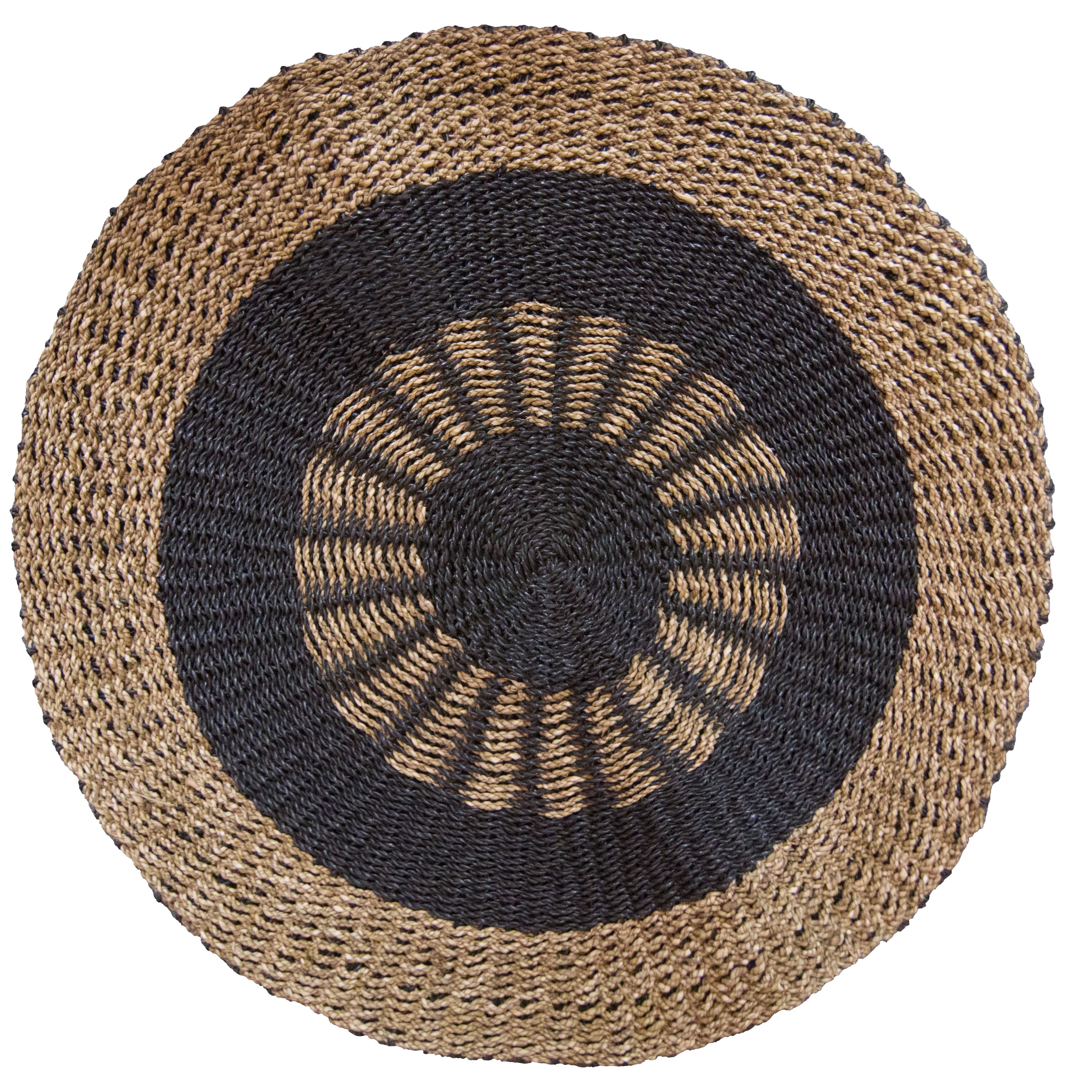 Seagrass Round Seagrass-Black-Tan-Sun-1m Product Image