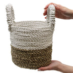 Seagrass Basket Set Natural White