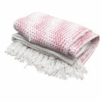 Throw Cotton Boho Comfort Throws - Ruby Two Tone