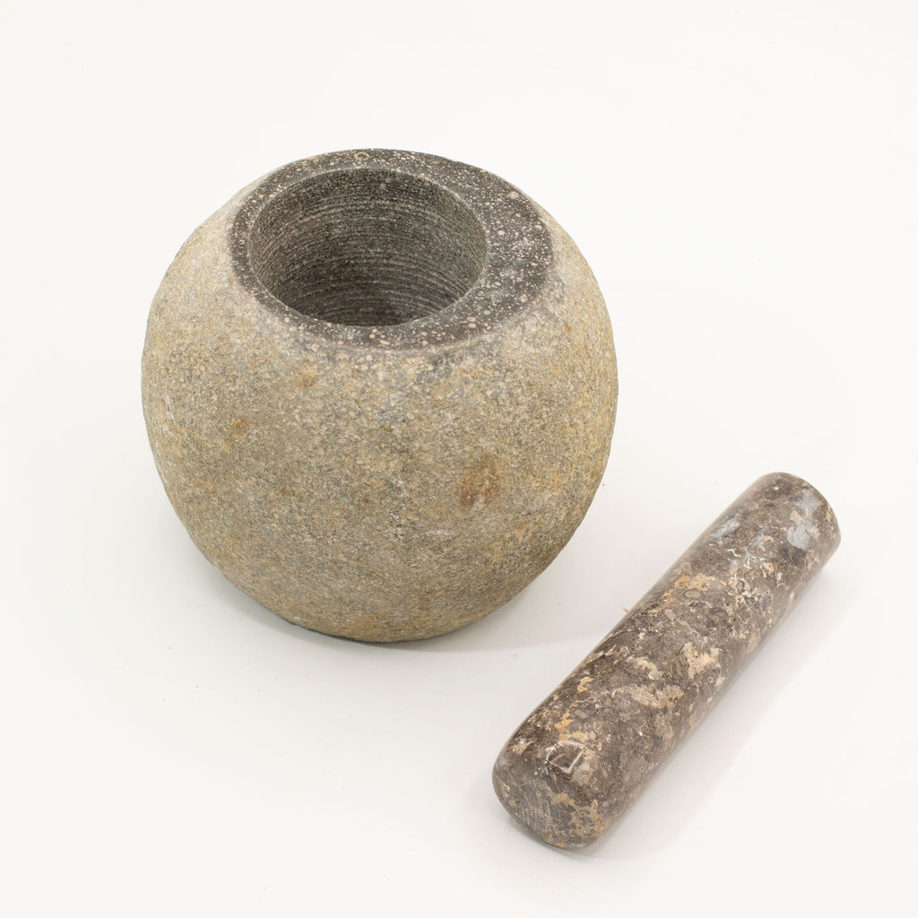 Pestle Large Natural Riverstone Decorative-Pestle-and-Mortar