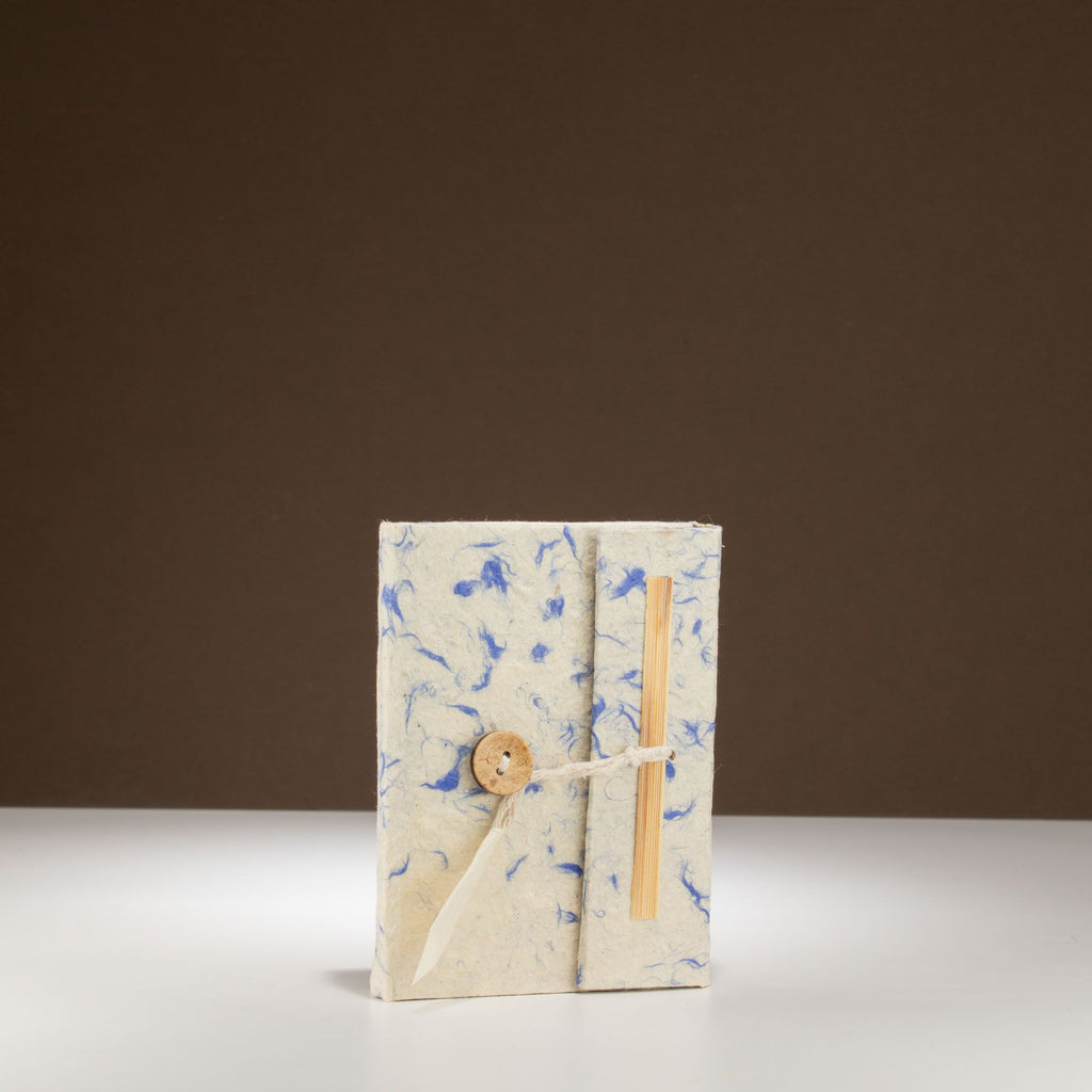 Notebook Mini Lokta paper Lokta-Mixed-Blue-Cotton-Notebook