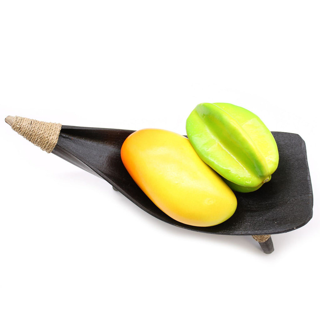 Coconut Coconut Leaf Coconut Leaf Fruit Bowl Set - Black