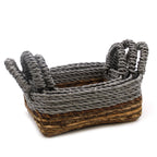Banana Leaf Banana leaf Square Raffia Basket Set of Three